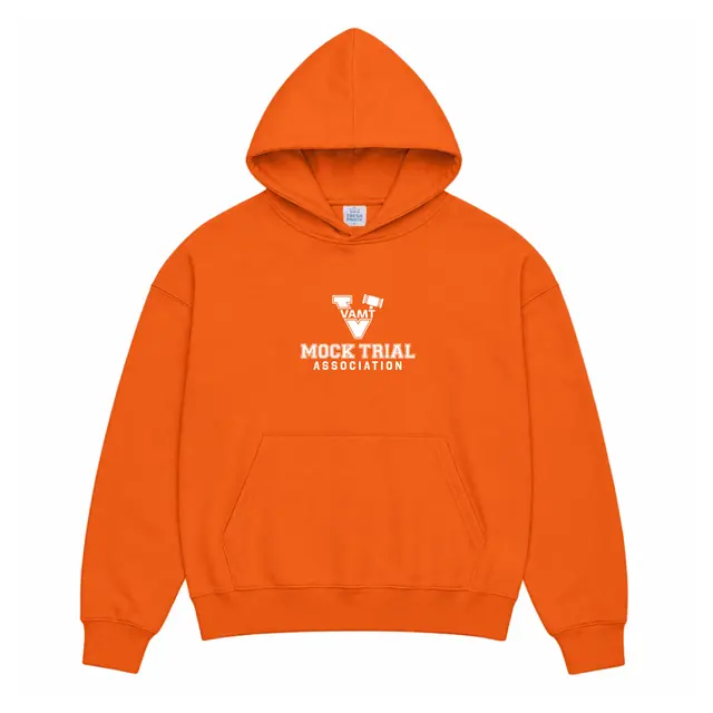 Mock Trial Association Gavel Icon Block Lettering PR Hoodie 2