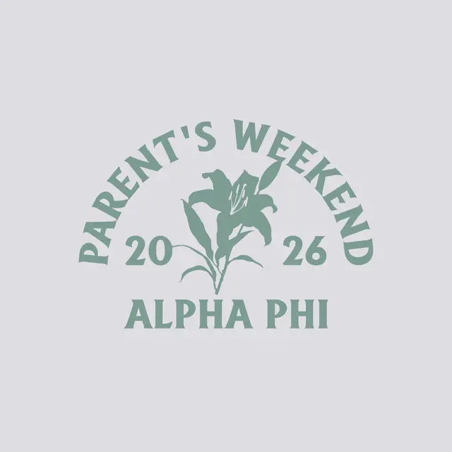 Alpha Phi Lily Accent Parent's Weekend Crewneck