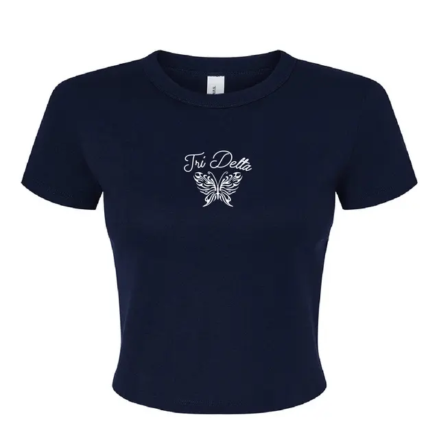 Delta Delta Delta Butterfly Script PR Shirt 2