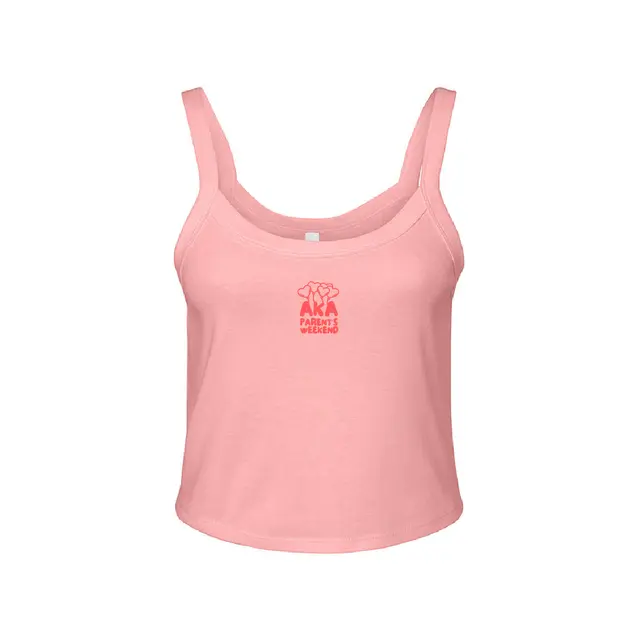 Alpha Kappa Alpha Heart Balloon Graphic Parent's Weekend Tank-2