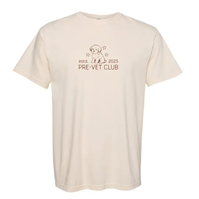 Pre-Vet Club Adorable Puppy and Star Sketch PR Shirt 2