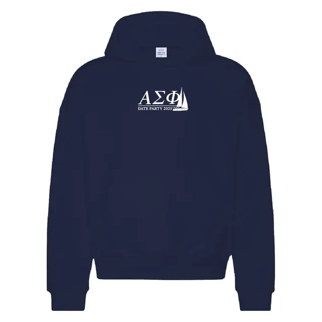 Alpha Sigma Phi Sailboat Graphic Date Party Hoodie 2