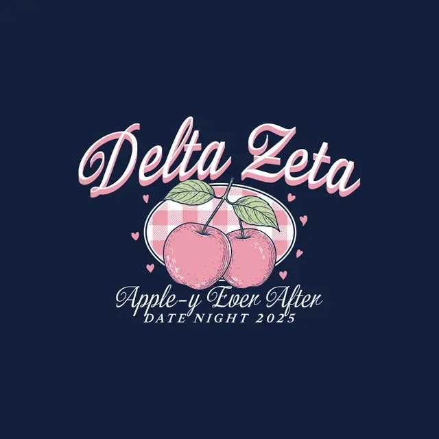 Delta Zeta Plaid Apple-y Ever After Date Night Shirt