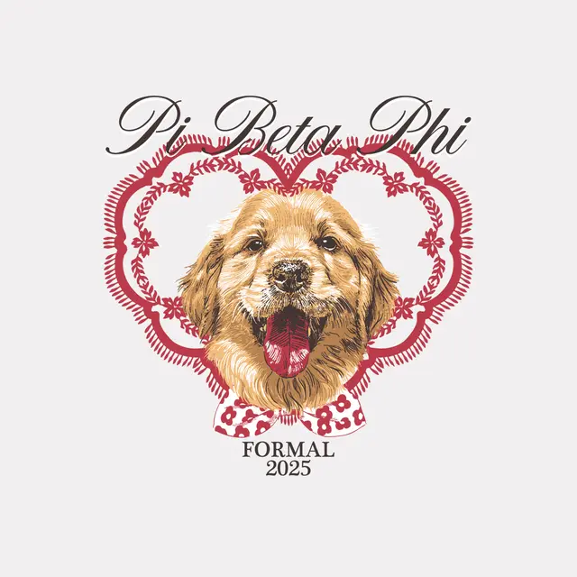 Pi Beta Phi Puppy Heart Formal Shirt