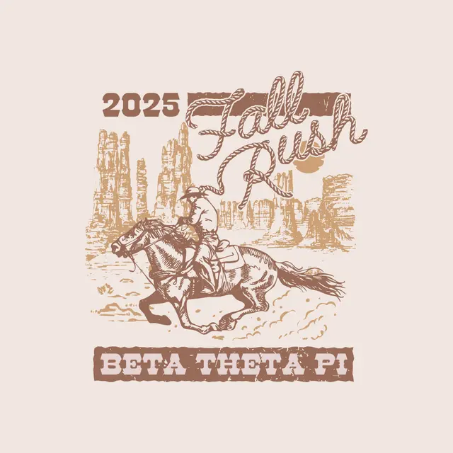 Beta Theta Pi Vintage Cowboy Fall Rush Shirt 2