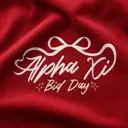 Alpha Xi Flowing Script Bid Day Tank
