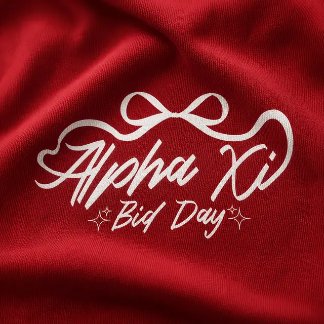 Alpha Xi Flowing Script Bid Day Tank