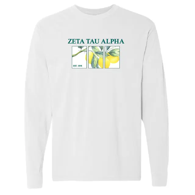 Zeta Tau Alpha Citrus Branch Art PR Shirt 2
