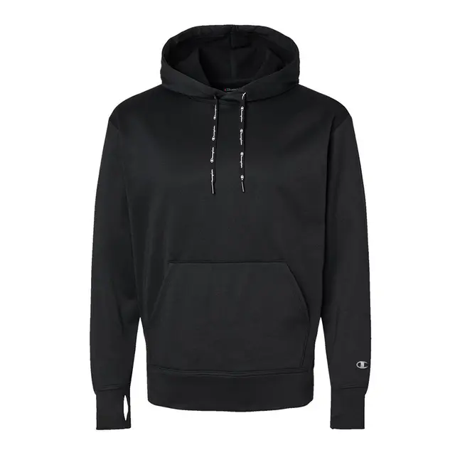 Champion Unisex Gameday Hooded Sweatshirt chp180 Black Front