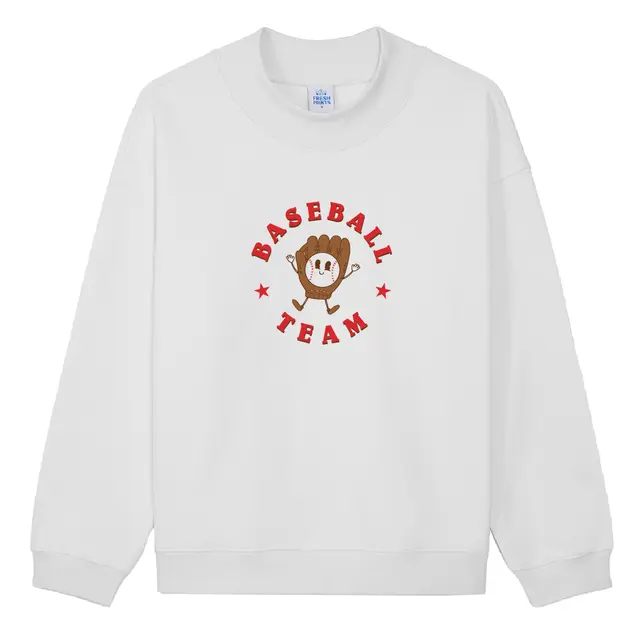 Baseball Team Playful Glove Graphic PR Crewneck 2