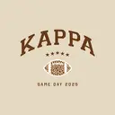 Kappa Kappa Gamma Cheetah Printed Football Graphic Game Day Crop Top