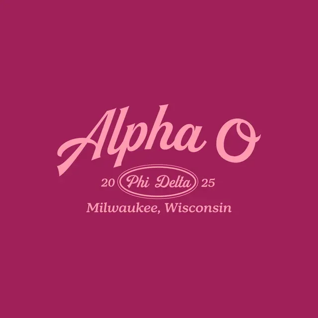 Alpha Omicron Pi Elegant Script PR Shirt