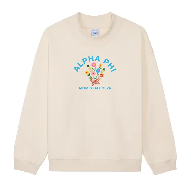 Alpha Phi Floral Illustration Parents Weekend Sweater 2