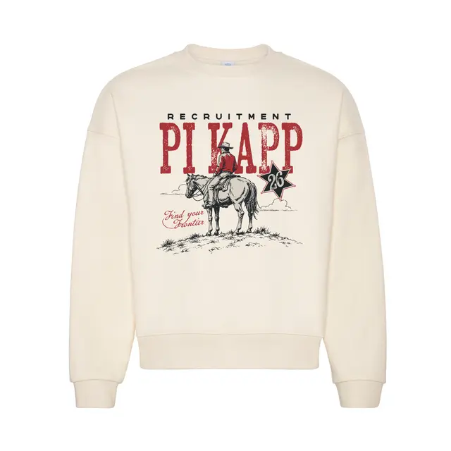 Pi Kappa Phi Cowboy Illustration Rush Sweater 2