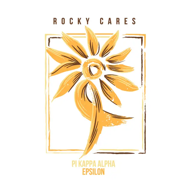 Pi Kappa Alpha Hand Drawn Flower PR Shirt