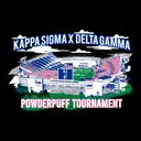 Kappa Sigma Kappa Sigma Powderpuff Tournament with Football Stadium and Pink Ribbon Helmet  Design for Fraternity