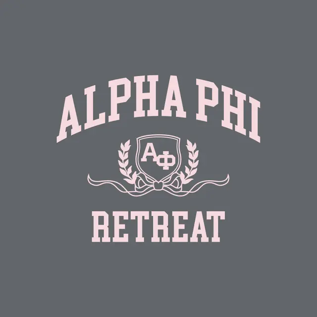 Alpha Phi Shield and Laurel Retreat Hoodie