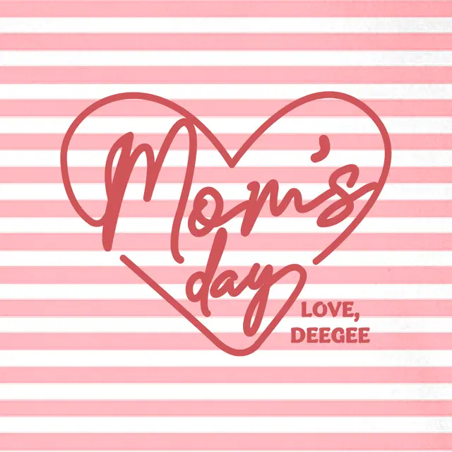 Delta Gamma Heart and Stripes Mom's Day Hoodie