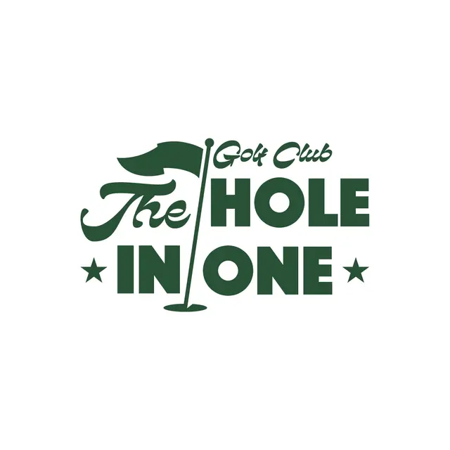 Golf Club Bold Text with Flag Graphic PR Polo