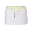 Fresh Prints Lexi Drawstring Mini Skort Butter Yellow White mto Front