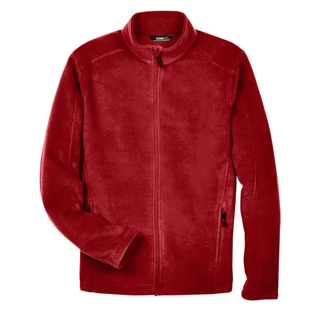 Customizable Core 365 Men's Journey Fleece Jacket 88190 Classic Red Front