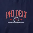 Phi Delta Theta Curved Text Philanthropy Crewneck