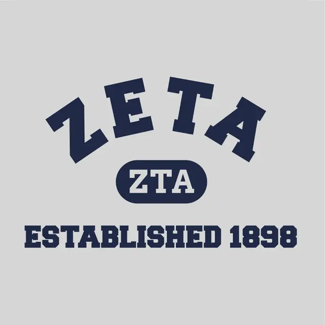 Zeta Tau Alpha Bold Arch Text PR Crewneck