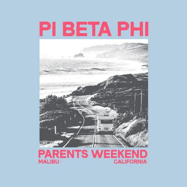 Pi Beta Phi Scenic Coastal Parents Weekend Shirt