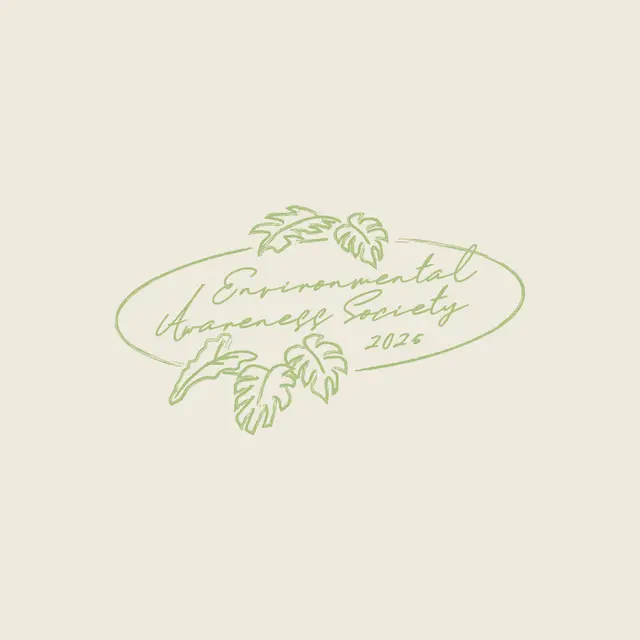 Environmental Awareness Society Leafy Script with Monstera PR Hoodie