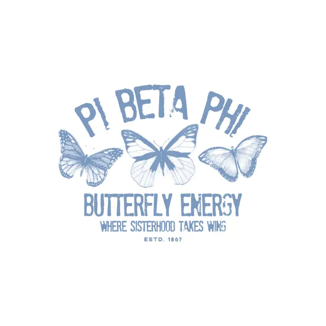 Pi Beta Phi Butterflies and Texts PR Shirt