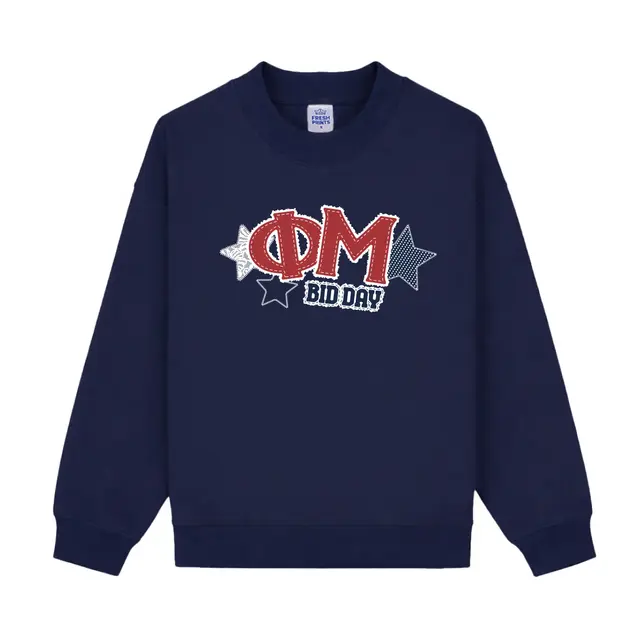 Phi Mu Star Pattern Bid Day Sweater 2