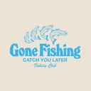 Fishing Club Fish Illustration PR Crewneck