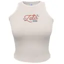 Zeta Tau Alpha Rope Text and Stars PR Tank 2