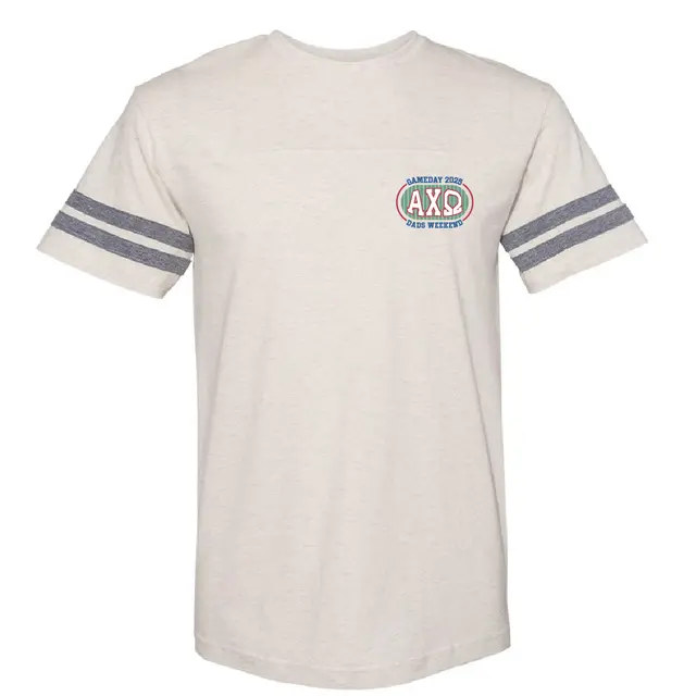 Alpha Chi Omega Gameday Oval Text Dad's Weekend Shirt 2
