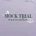 Mock Trial Association Gavel and Scale Design PR Shirt