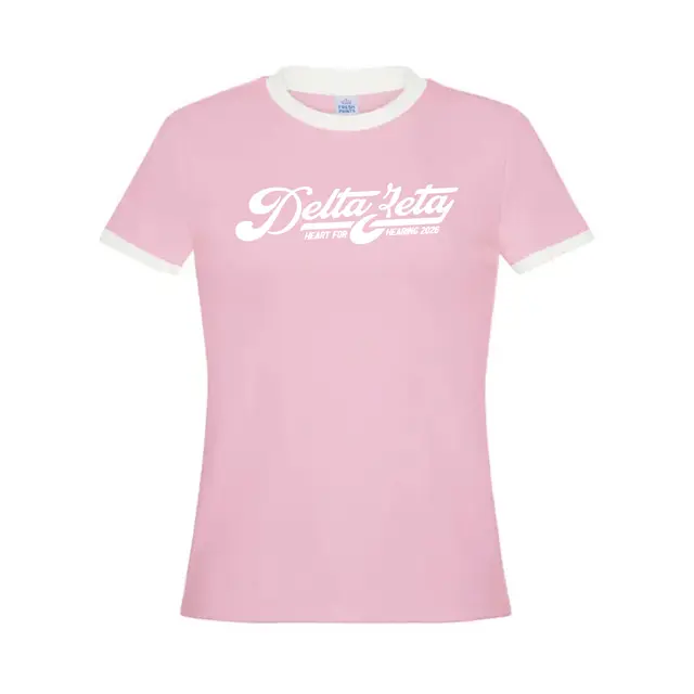 Delta Zeta Flowing Script Philanthropy Shirt 2