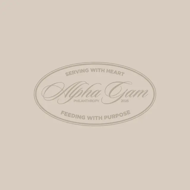 Alpha Gamma Delta Script Oval Philanthropy Shirt