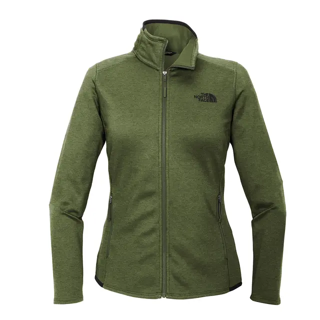 The North Face Women's Skyline Full-Zip Fleece Jacket Fourleaf Clover Heather Front