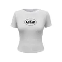 Gamma Phi Block Lettering Heart Graphic Big Little Reveal Shirt 2