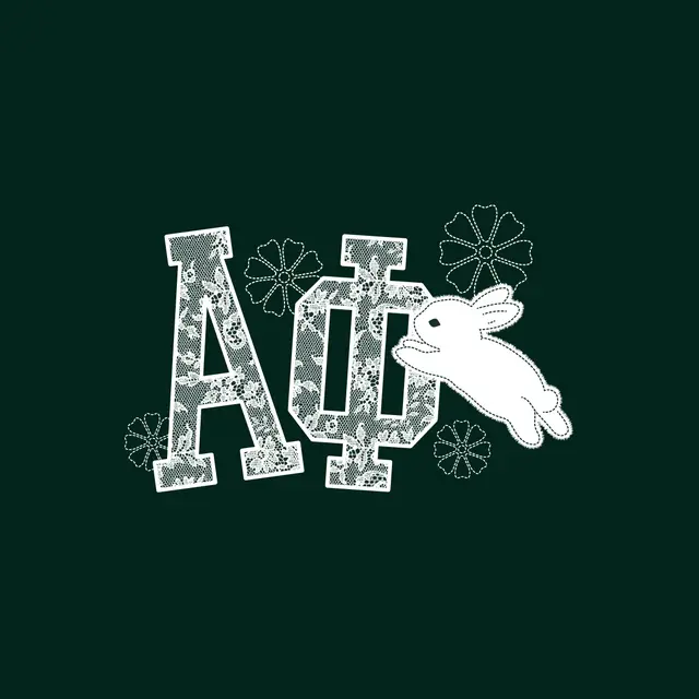 Alpha Phi Floral Bunny Design PR Crewneck