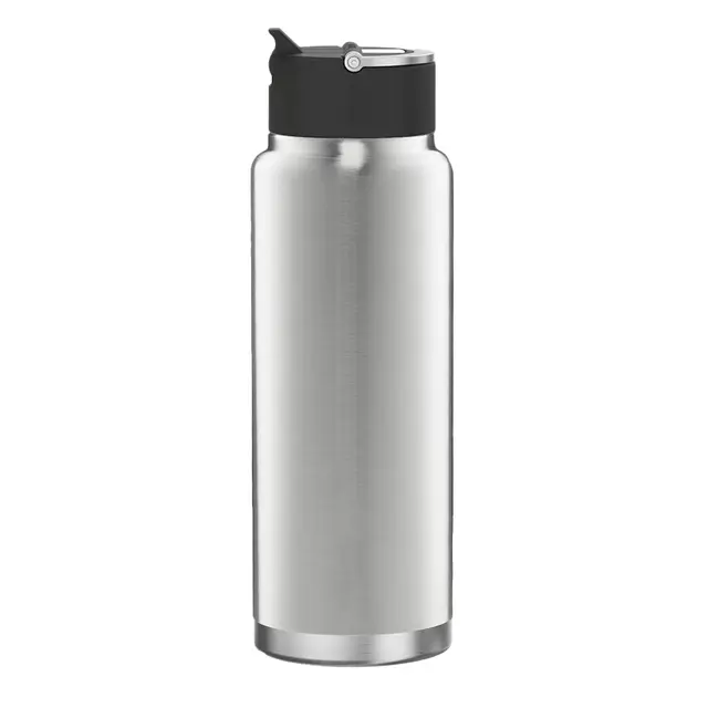 Mizu V12 Bottle with Straw Lid Stainless Back