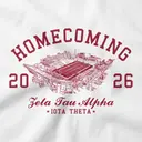 Zeta Tau Alpha Stadium Illustration Homecoming Shirt