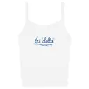 Delta Delta Delta Blooming Text PR Tank 2