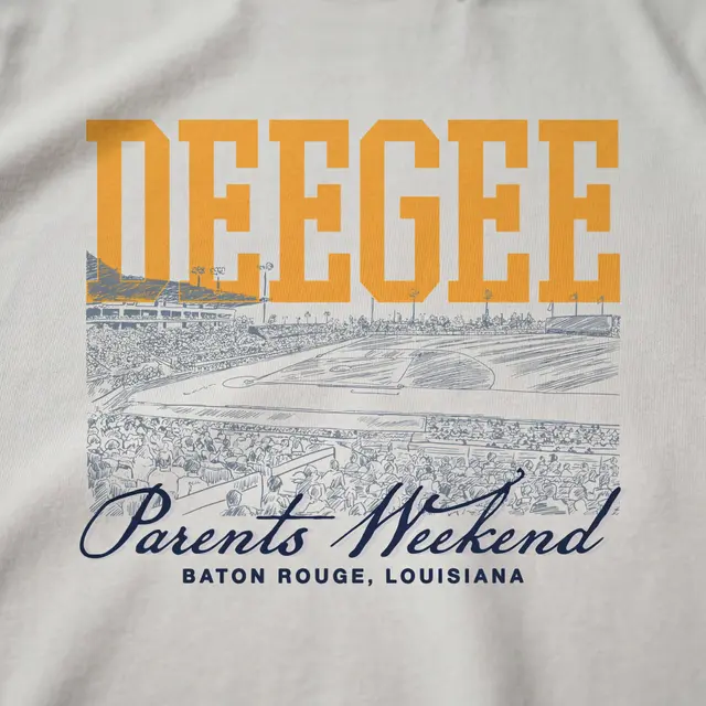 Delta Gamma Block Lettering Stadium Illustration Parents Weekend Sweater