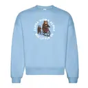 Alpha Sigma Alpha Bicycle Riding Bears Big Little Reveal Crewneck 2