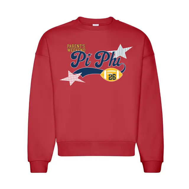 Pi Beta Phi Bold Stars Parents Weekend Crewneck 2