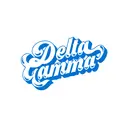 Delta Gamma Swirly Blue Text PR Shirt