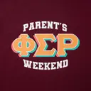 Phi Sigma Rho Block Lettering Parents Weekend Sweatpants