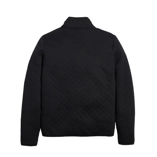 Marine Layer Corbet Quilted Pullover Black Back