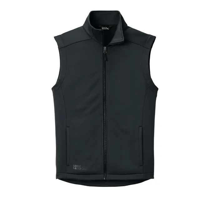 Smooth-Mid-Layer-Fleece-Vest-Black-Front